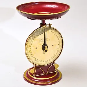 Антикварные Кухонные Механические Весы Повышенной точности, SALTER'S Англия конец ХIХ века.