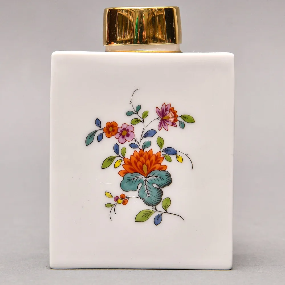 Коллекционная Фарфоровая Чайница - Баночка с крышкой «Букет», MEISSEN Германия ХХ век.