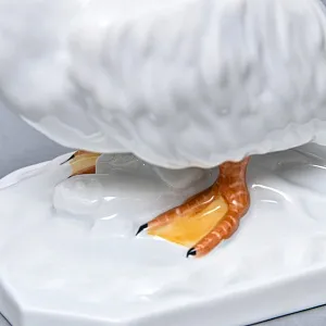 Коллекционная Фарфоровая статуэтка «Птица - Пеликан», HEREND Венгрия, середина ХХ века.