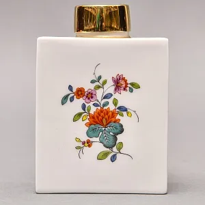 Коллекционная Фарфоровая Чайница - Баночка с крышкой «Букет», MEISSEN Германия ХХ век.