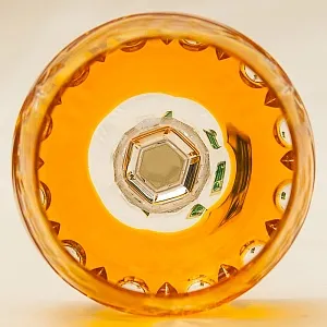 Набор Бокалы + Рюмки  из Цветного Хрусталя, Lauzrits, ГДР, Германия, 70 -е годы ХХ века.