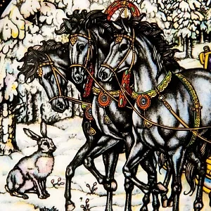 «МОРОЗКО» - Коллекционная Тарелка «Русские Сказки»  Фарфор, Villeroy&Boch Германия -1986 год.