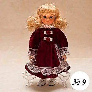Коллекционная фарфоровая кукла №9 Бельгия Н - 27 см.