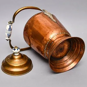 Редкость!!! Старинное Большое Медное Ведро для Угля - Зольник. Англия начало ХХ века.