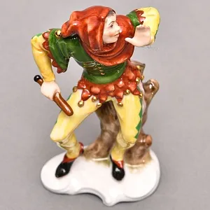 Редкая Фарфоровая статуэтка «КЛОУН В КАПЮШОНЕ», ROSENTHAL Германия, 1983 - 1991 годы. 