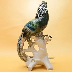 Большая Фарфоровая Статуэтка «Райская Птица» Н -30 см., Карл Энс / Karl Ens,  Германия, 50-е годы ХХ века.