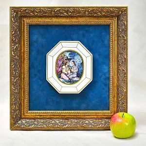 Картина - Панно - Фарфоровая Плакетка «Шехерезада и Король Шерияр», Villeroy&Boch. Германия - 1980 год.