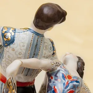 Редкость! Авторская Фарфоровая статуэтка «Испанский танец», СССР ЛЗФИ, 1967 - 1983 годы. 