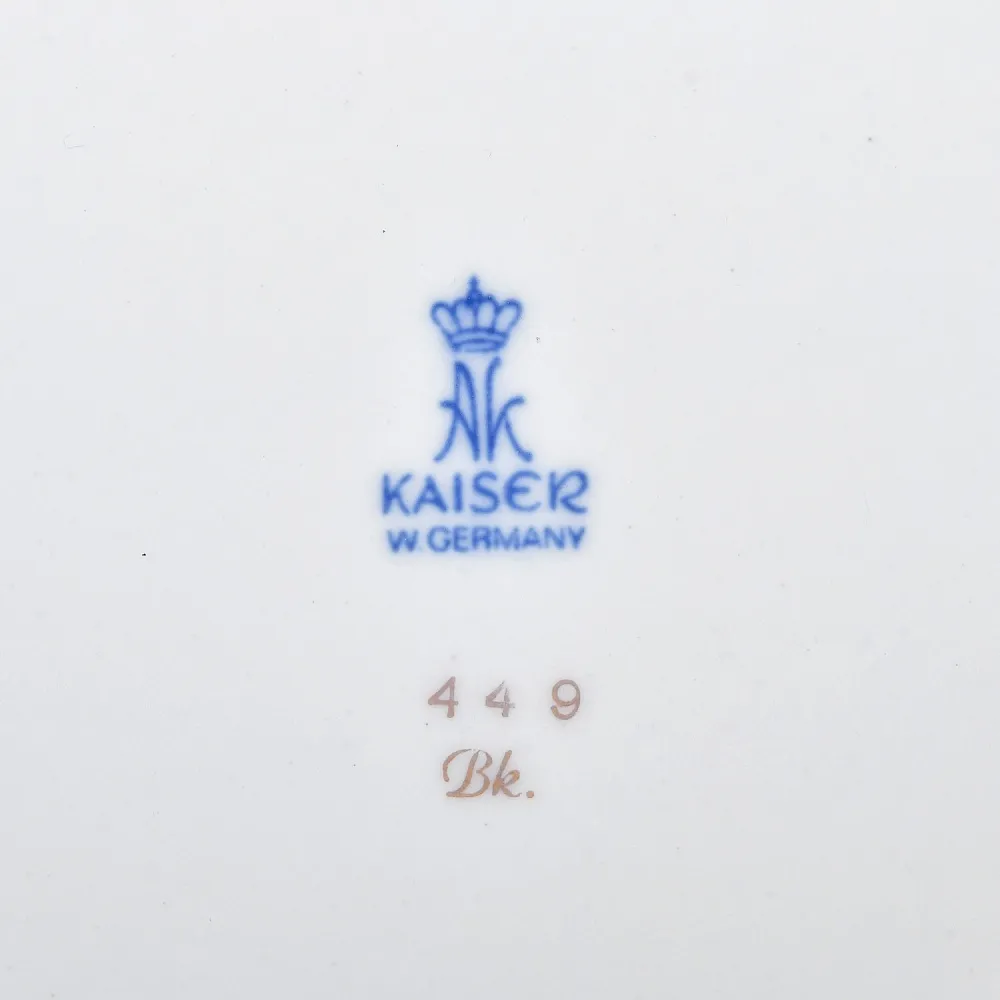 Коллекционная Фарфоровая Чайная тройка «Золотые грифоны», Kaiser Германия, 1979 - 1990 годы. 