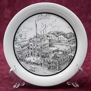 Коллекционная Фарфоровая тарелка «Пивоварня Дибельс», Furstenberg Германия - 1988 год.