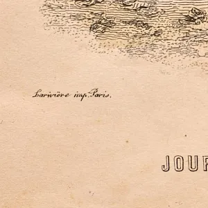 Винтажная Картина - Иллюстрация - Гравюра «Мода. Осенняя прогулка», Франция.