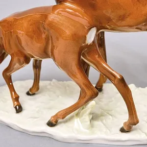 Коллекционная статуэтка «Две Косули», Фарфор Hutschenreuther, Германия.