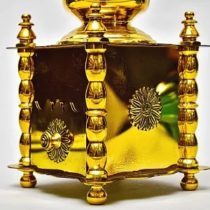 Редкость! Коллекционная Ручная механическая кофемолка «Der Meister die Küche» Латунь Германия..