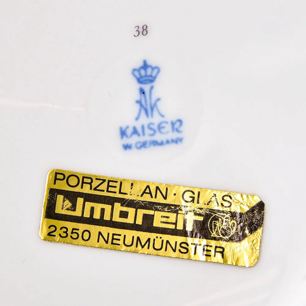 Большой Авторский Вазон - Ваза с крышкой «Цветение Лета» Фарфор KAISER Германия.