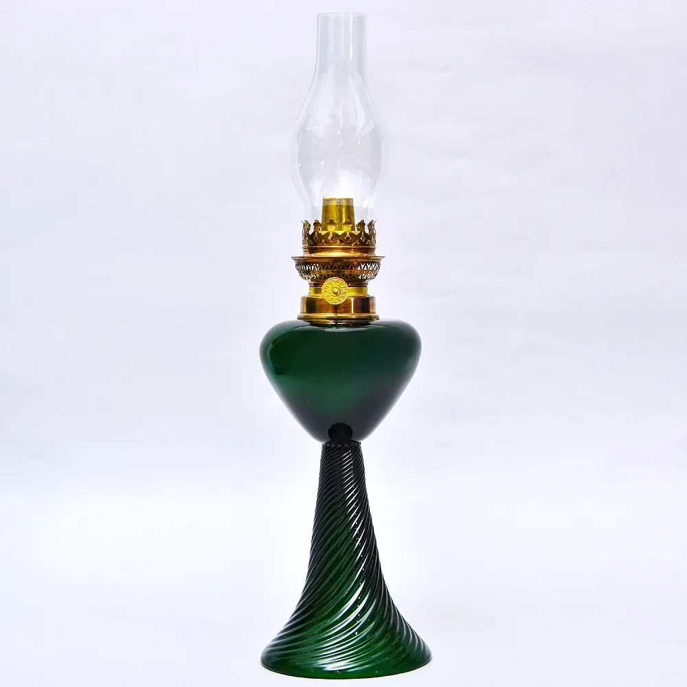 Редкость! Стеклянная Керосиновая Лампа, Unbekannter Hersteller, Германия первая половина ХХ века.