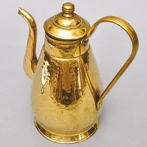 Винтажный Латунный Кофейник - Чайник - Кувшин, Франция середина ХХ века.
