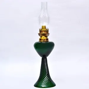 Редкость! Стеклянная Керосиновая Лампа, Unbekannter Hersteller, Германия первая половина ХХ века.