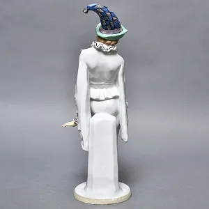 Антикварная Фарфоровая статуэтка Арт Деко «ШУТ», Karl Ens Германия, первая половина ХХ века. 