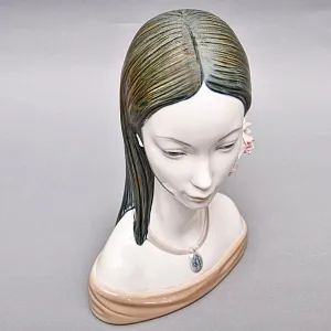  Коллекционная Фарфоровая статуэтка - Бюст «Голова девушки. МАЙЯ», Lladro / Лядро Испания.