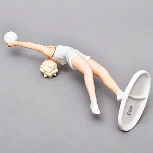 Коллекционная Фарфоровая статуэтка «Девушка Волейболистка», Schau Bach Kunst Германия, 1953 - 1958 годы. 