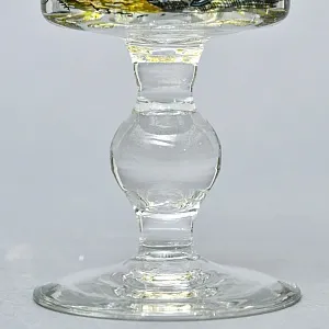 Редкость! Антикварный Стеклянный Бокал - Кубок для Вина «Воины - Охотники», Германия конец XIX века. 