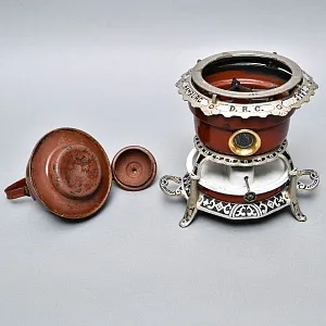 Редкость! Старинная Керосиновая Горелка - Плитка - Керогаз с Чайником, GEORG HALLER Германия -30 гг.