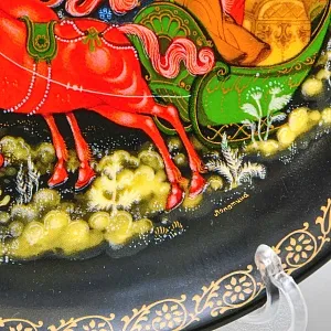 Коллекционная Тарелка «Сказка - МОРОЗКО» Фарфор - ЛФЗ, СССР - 1990 год.