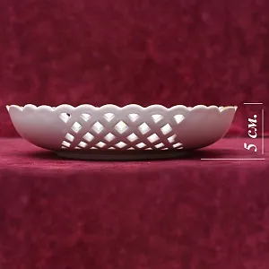 Сервировочная Тарелка - Блюдо - Сухарница «ТЮЛЬПАН», Фарфор MEISSEN Германия.