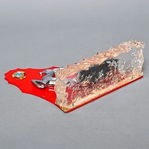 «Волга ГАЗ -21 Олень» - Памятный Подарок - Настольный Сувенир, Металл, Оргстекло - СССР.