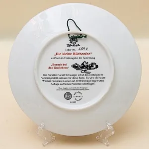 Коллекционная Тарелка «ПИРОГ» Фарфор, Weimar Porzellan Германия -1993 год. 