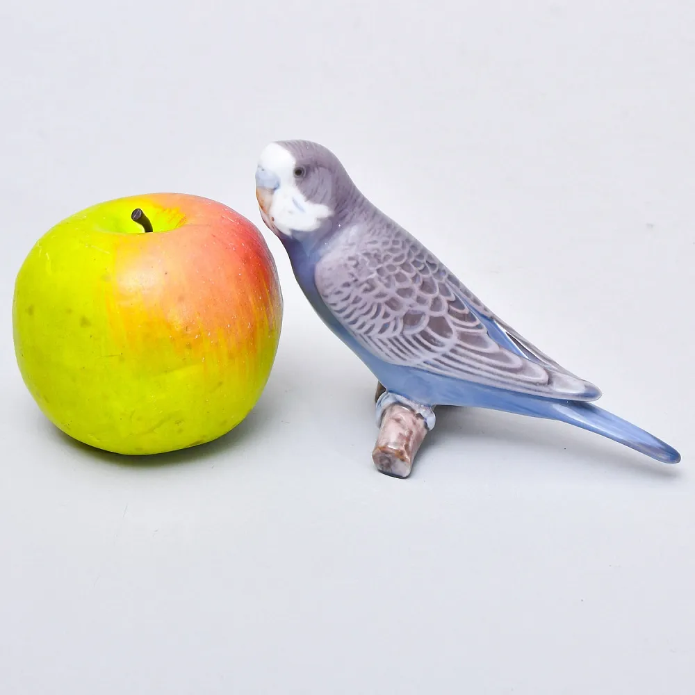 Авторская Фарфоровая статуэтка «Волнистый попугай», Bing&Grøndahl Дания,  1970 - 1983 гг.