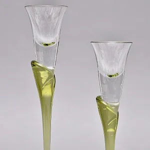 Редкость! Пара Подсвечников серия «Papyrus», Хрусталь Rosenthal Studio Line, Германия -1960 -1969 годы. 