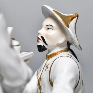 Коллекционная Фарфоровая статуэтка «Китайцы - Чайная церемония», SITZENDORF Германия, 50-е гг.