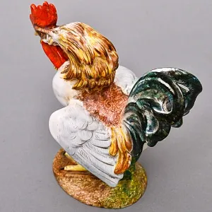 Коллекционные Парные статуэтки «Птицы. Бойцовые петухи», Фаянс, Италия - вторая половина ХХ века. 