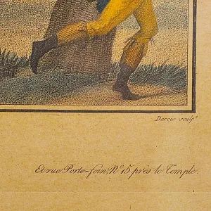 Старинная Картина - Цветная Литография «Скачки», Carle Vernet Франция.