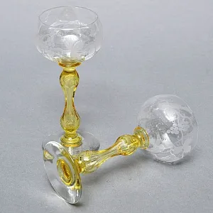 Антикварный Набор «Тет-а-Тет» Бокалы для Вина «MICADO VIGNE», Saint Louis. Франция, начало ХХ века. 