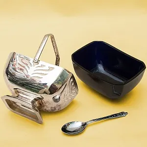 Вазочка - Сахарница - Соусница с Ложечкой, SHEFFIELD Англия Silverplate, 60 -е годы ХХ века.