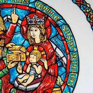  Коллекционная Тарелка - Блюдо «Дары Волхвов» Фарфор, Henri d'Arceau Limoge, Франция -1979 год.