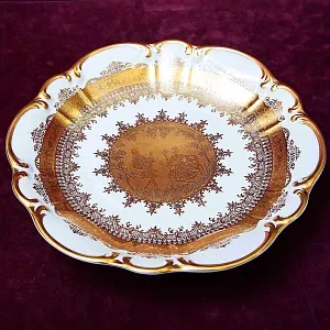 Роскошное Авторское Блюдо - Фруктовница «Дама с Кавалером» DW PORZELLAN-MANUFAKTUR.