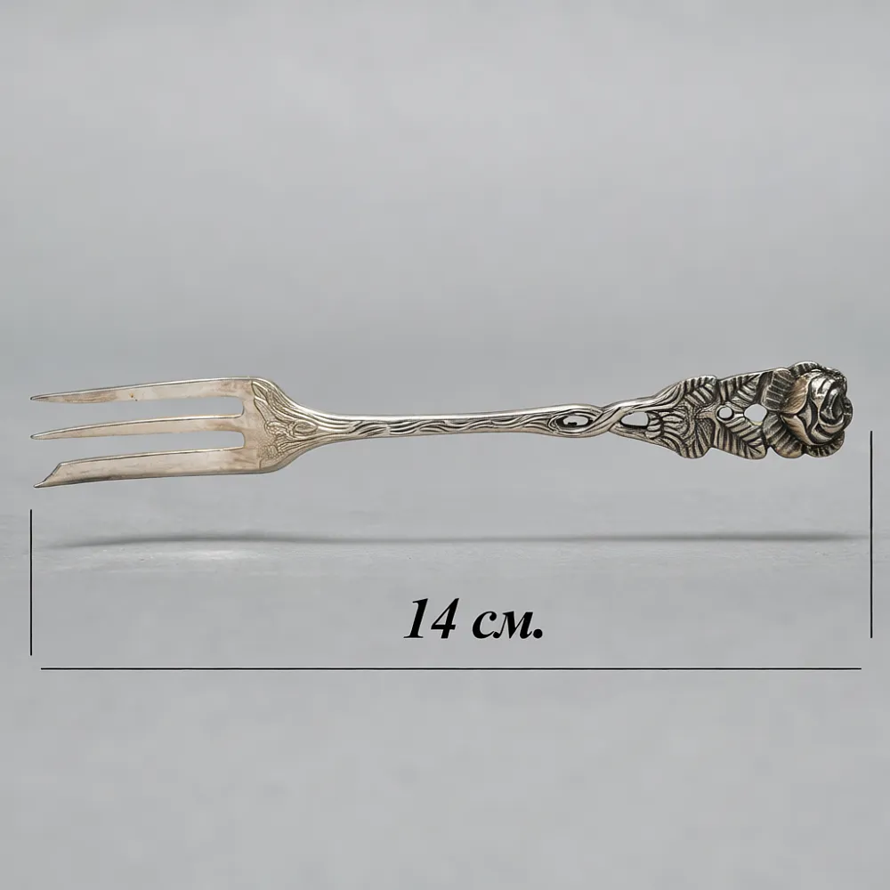 Десертный Набор Лопатка и Вилочки «Хильдесхаймская роза» Silverplate, Германия -60гг.