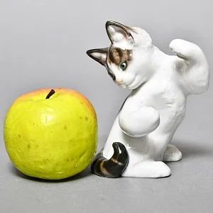  Коллекционная Фарфоровая статуэтка «Игривый Котенок», ROSENTHAL Германия - 1957 год. 