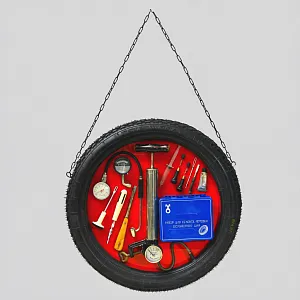 Коллекционное Рекламное Панно «Автомобильный ШИНОМОНТАЖ», СССР - 80 гг.