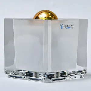 Коллекционный Настольный Ночник - Светильник -Лампа «Золотой Куб» Хрусталь NACHTMANN, Германия.