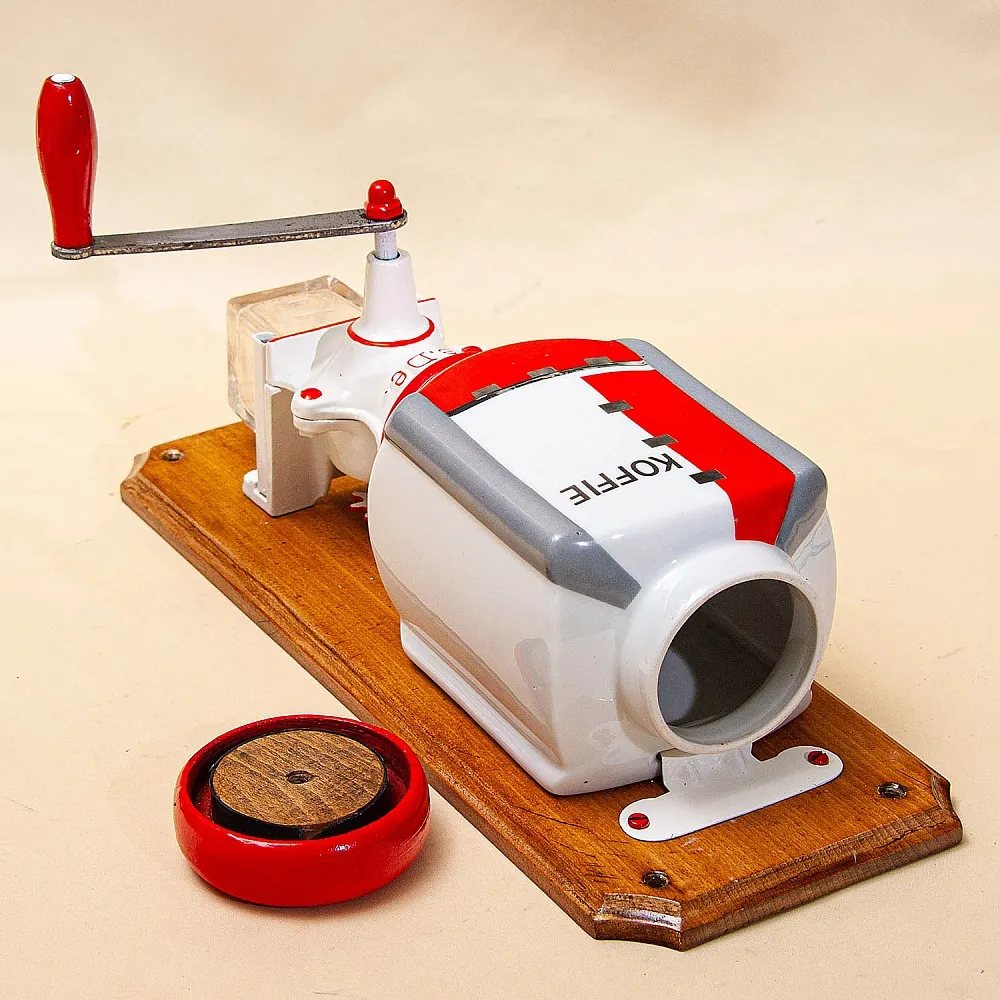 Винтажная Настенная Ручная Кофемолка в стиле АРТ-Деко, Голландия PeDe, середина ХХ века..