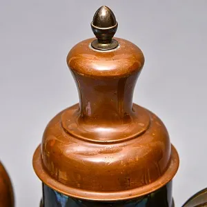 Большой Винтажный Медный Кофейник - Чайник - Запарник, Бельгия первая половина ХХ века.