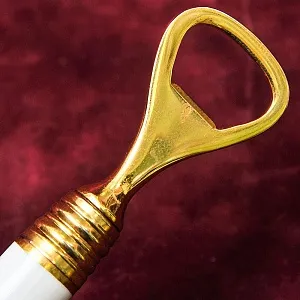 Открывалка для бутылок с фарфоровой ручкой «BLUMEN», MEISSEN / МЕЙСЕН Германия, 50-е гг.