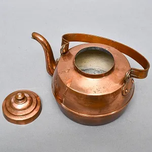 Винтажный Медный Чайник на 2.3 литра, Франция, середина ХХ века. 