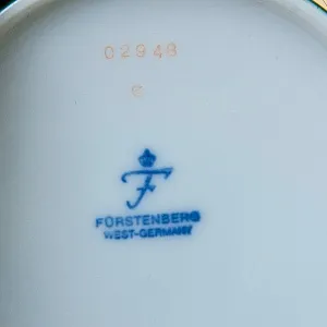 Винтажная Фарфоровая Баночка - Шкатулка «Олень» из серии «Охота». Furstenberg, Германия.