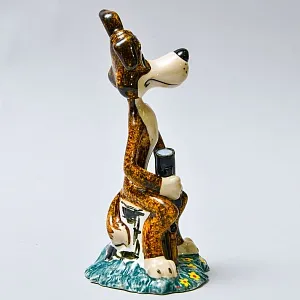 Авторская Коллекционная Фарфоровая Статуэтка «Пес Шарик», Россия.