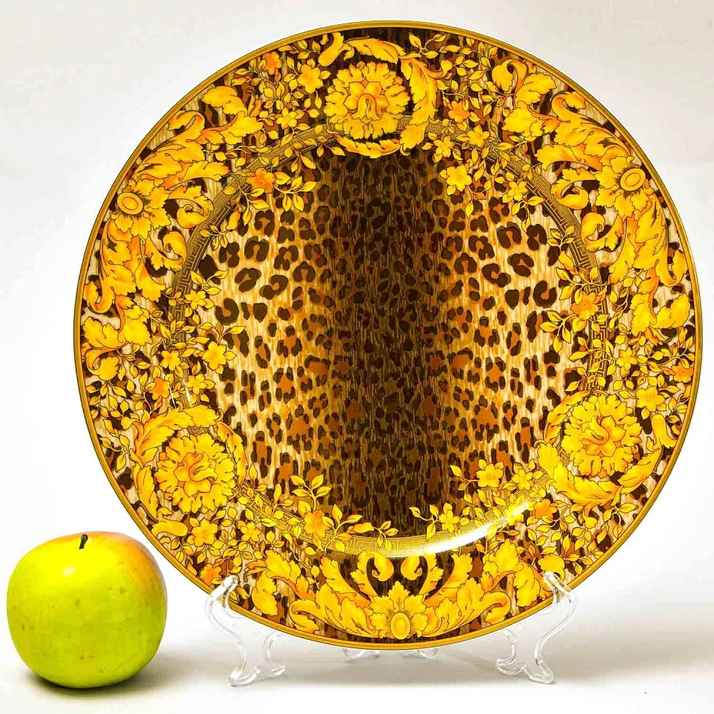 «Wild Floralia» - Коллекционная Фарфоровая Тарелка - Блюдо, VERSACE, Rosenthal Германия - 2002 год.